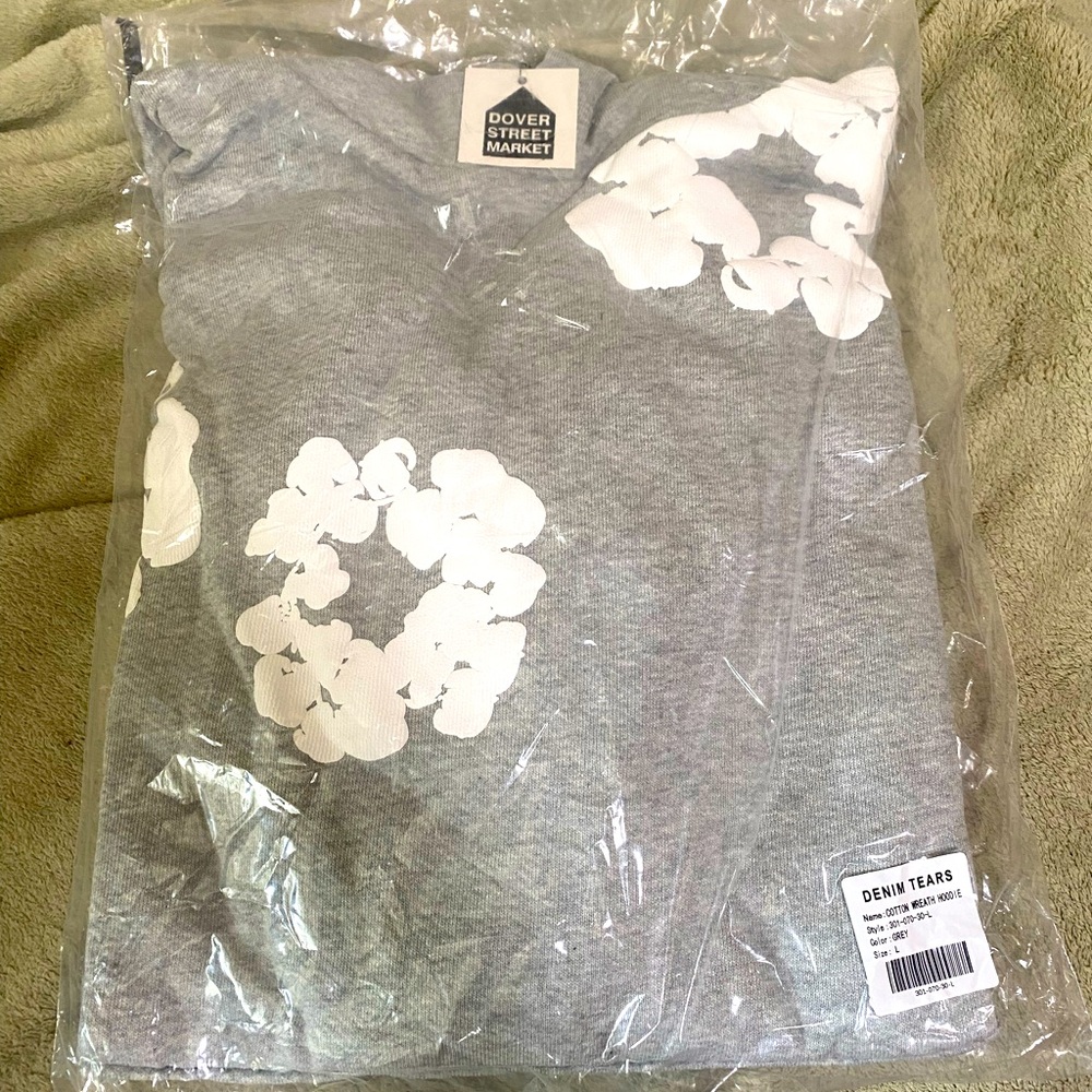 Grey Denim Tears Hoodie